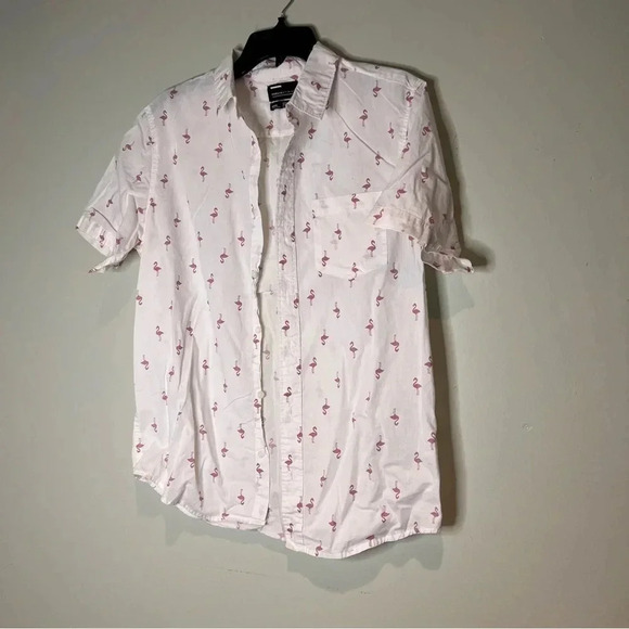 Public Opinion Flamingo‎ Button up - Picture 1 of 5